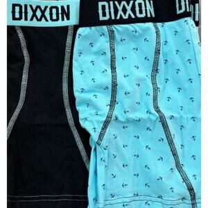 Dixxon Flannel Co Premium Boxer Briefs, 2 pack, Black/ Blue, Size Large, NIB